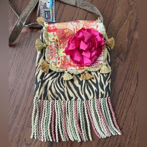 Keep It Gypsy Boho Tassel Crossbody Bag Purse Petunia NWT